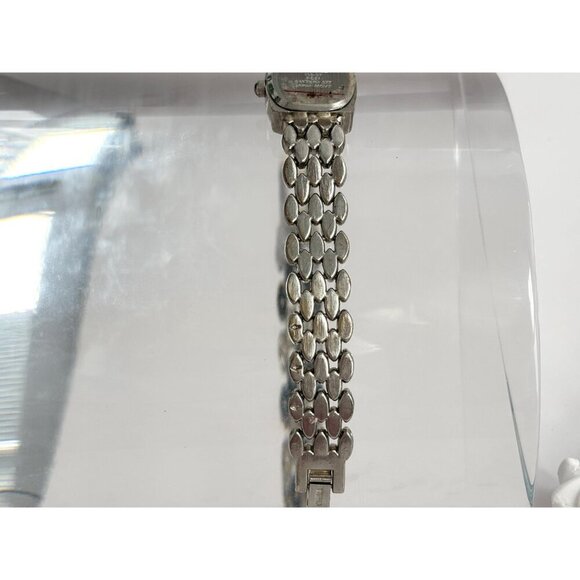 Embassy GEM9049L Marcasite Silver T Quartz Vintage Wristwatch - 14mm - WORKS! - Picture 4 of 8